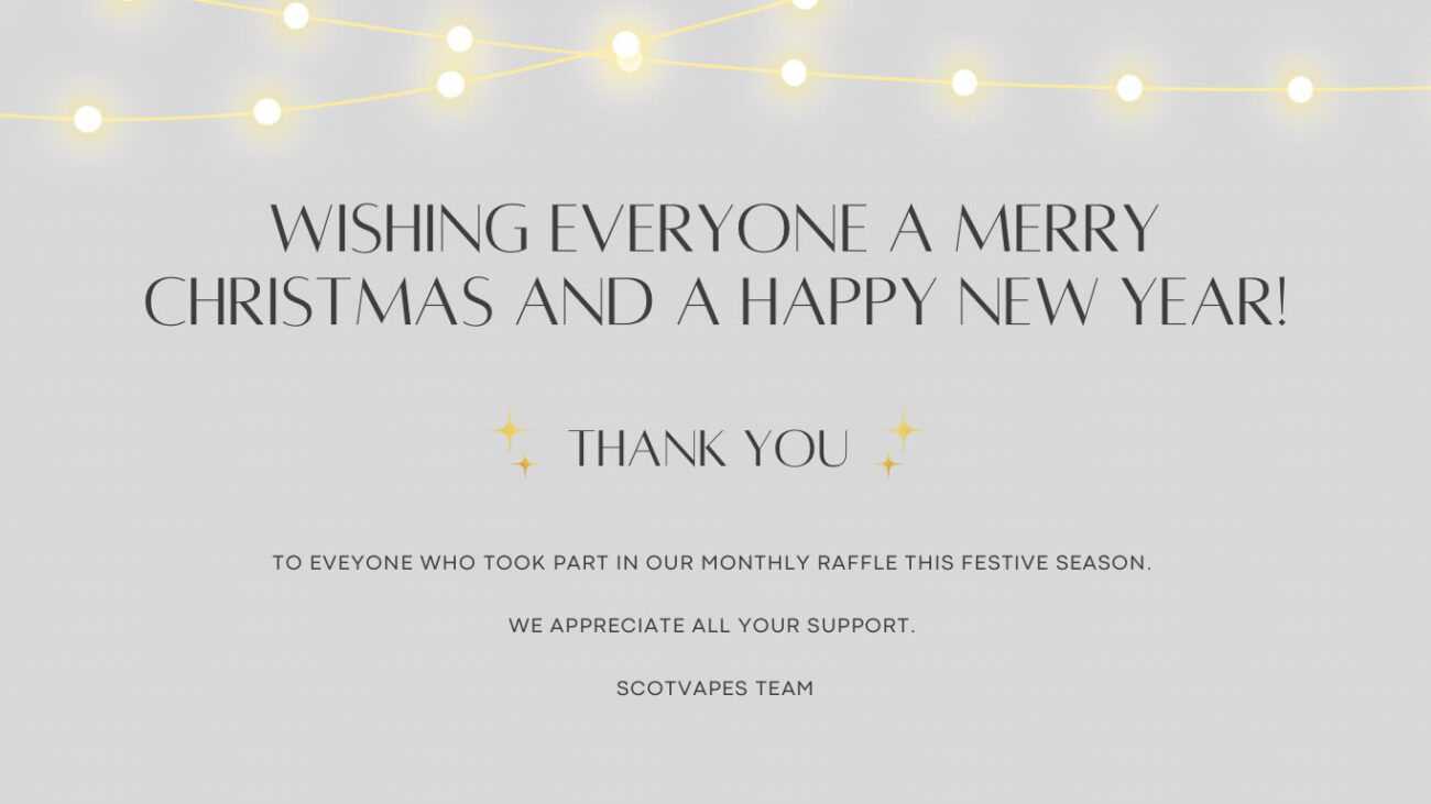 Monthly Raffle December - Thank you, Merry Christmas and Happy New Year