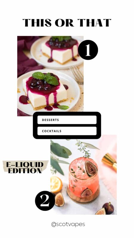 This or That - Desserts OR Cocktails